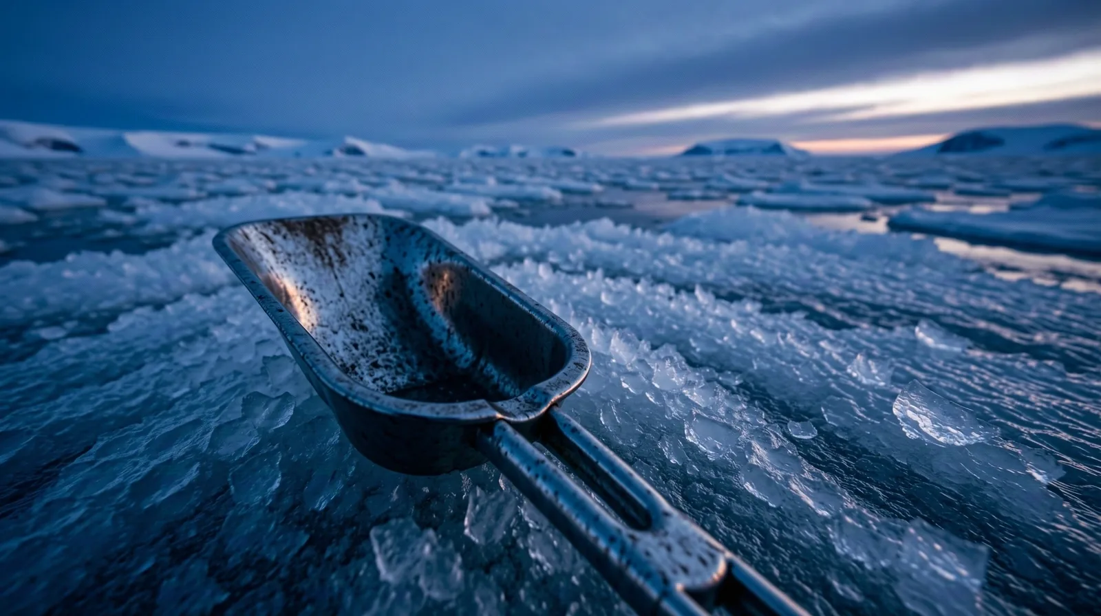 Arctic horizon at dusk